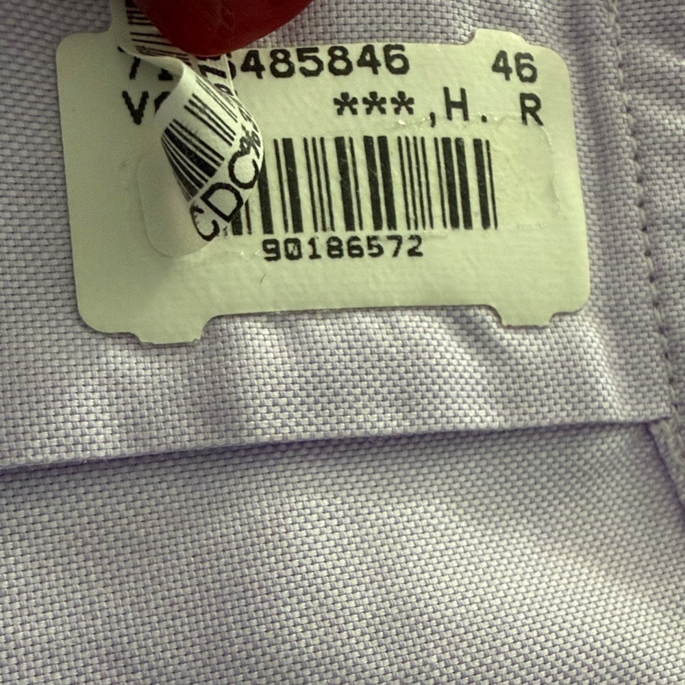 Authentic Prada 2018 Lavender Purple Long Sleeve Nylon Cotton Shirt 39 15.5 $298 - Picture 12 of 13